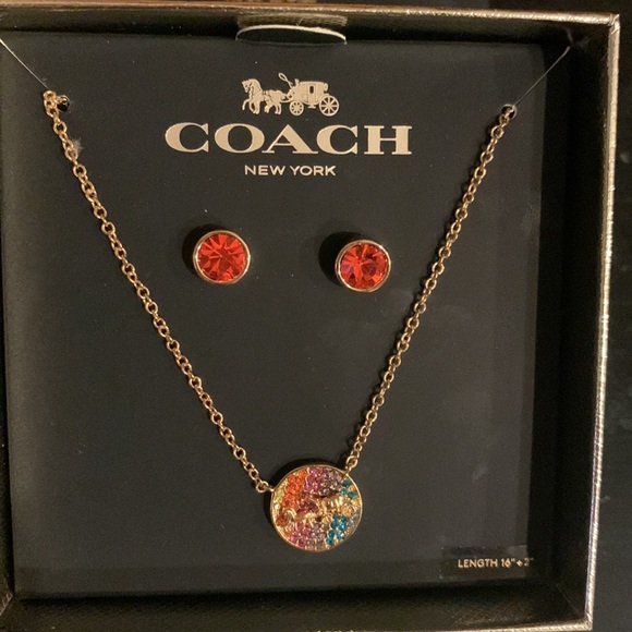 Coach necklace and earring set - Picture 2 of 3
